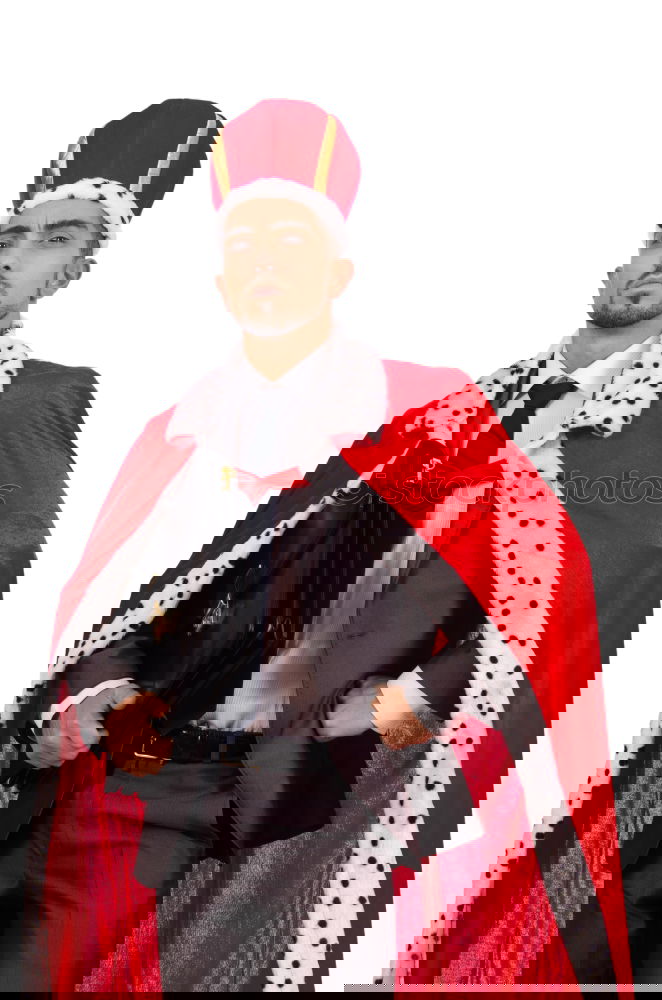 Similar – Image, Stock Photo Poser dressed as a king