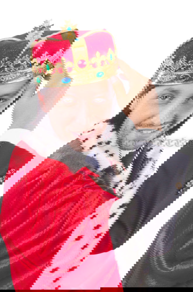 Image, Stock Photo Poser dressed as a king