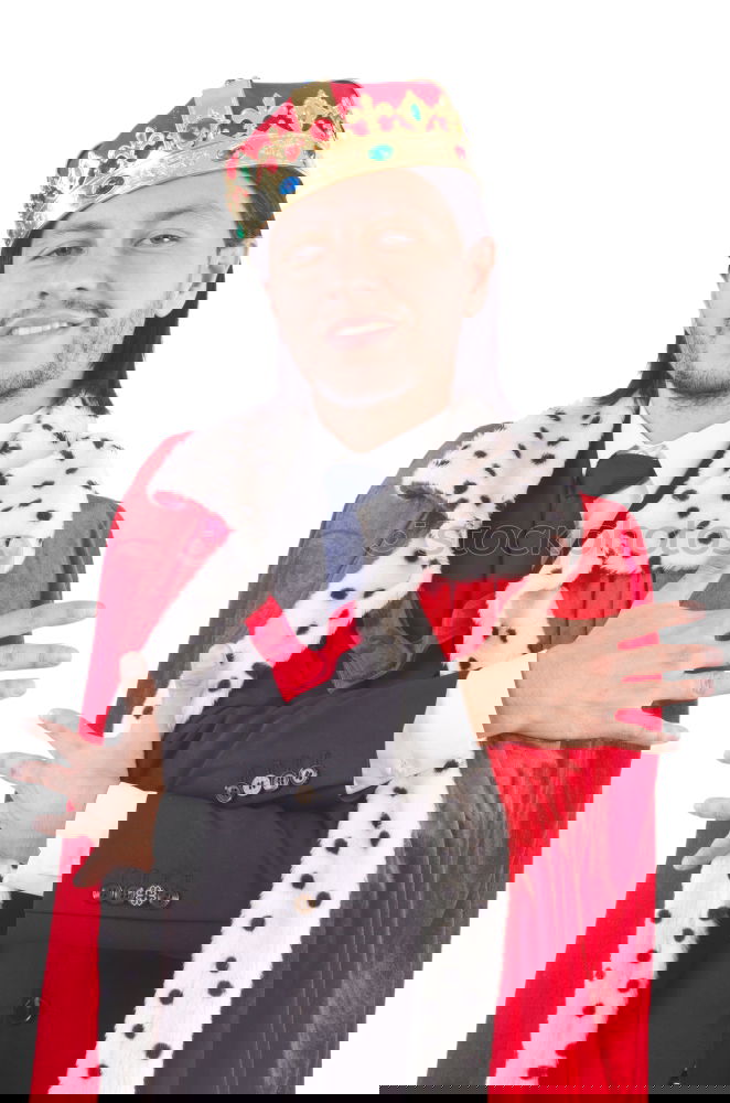 Similar – Image, Stock Photo Poser dressed as a king