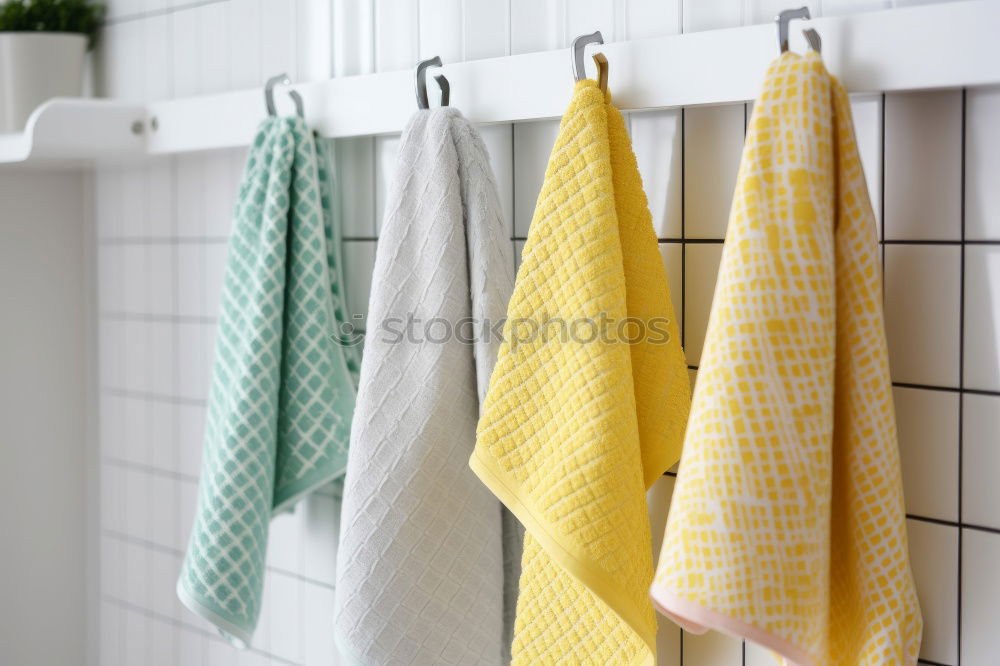 Similar – Image, Stock Photo New towels Row in