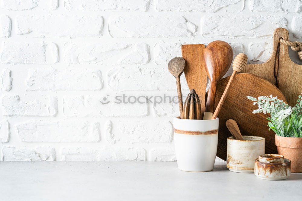 Similar – Image, Stock Photo round plates, sieve and rolling pin