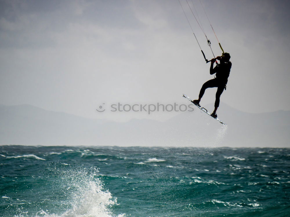 Image, Stock Photo Kiters in Sardinia Summer