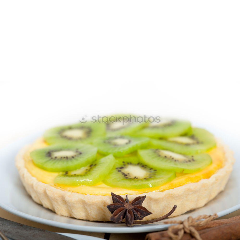 Image, Stock Photo Homemade matcha cheesecake