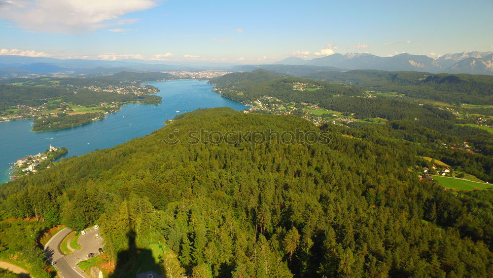 Similar – Sunny autumn day on the lake in mountains of south Austria