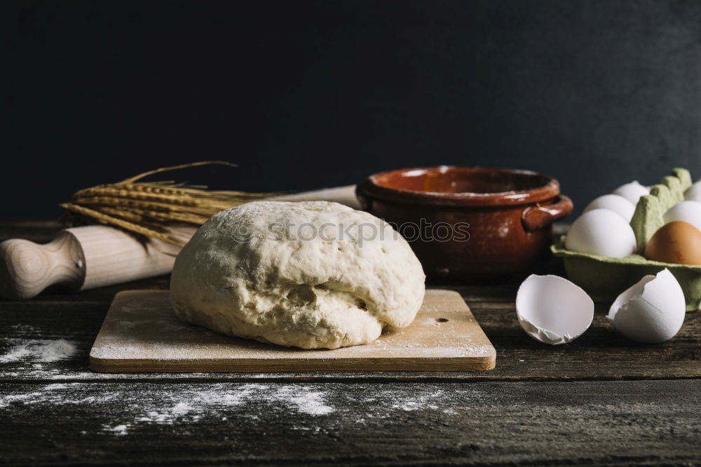 Similar – Image, Stock Photo Salt pork bacon on a kitchen board