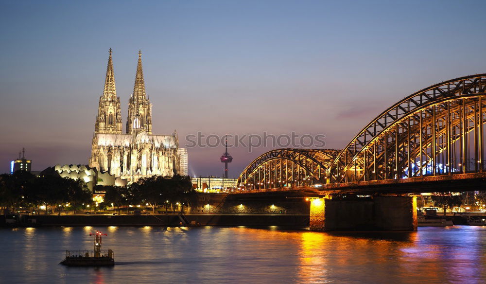 Similar – Image, Stock Photo Cologne Night Vertical