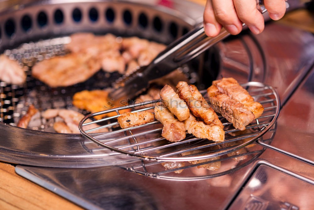 Similar – Image, Stock Photo frying pan with a piece of fried beef