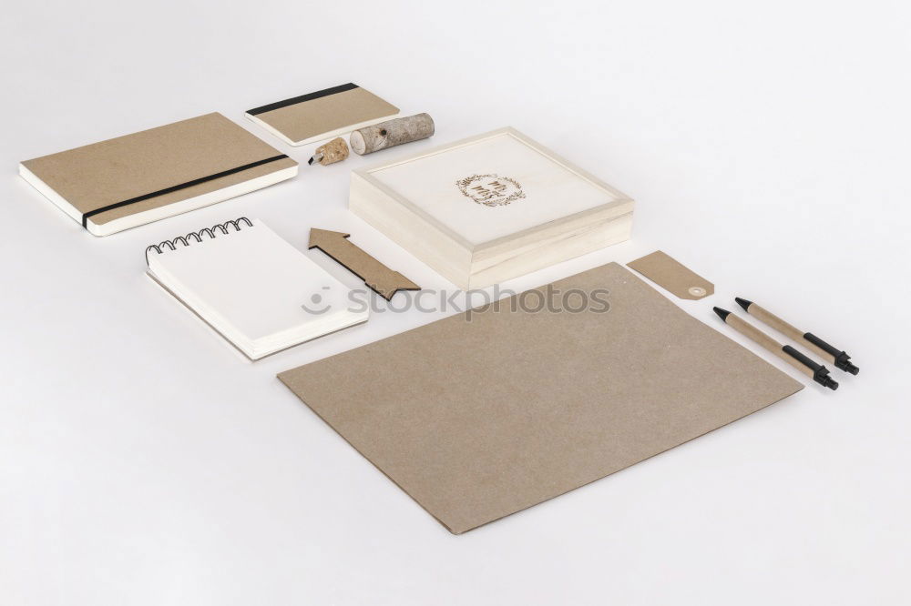 Similar – Kraft paper gift wrapping on white