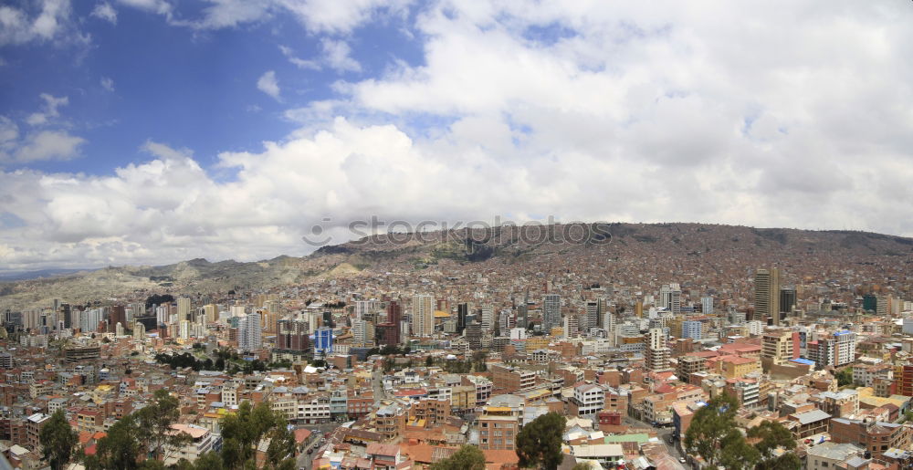 Similar – Image, Stock Photo Panoramic view of Santiago de Chile