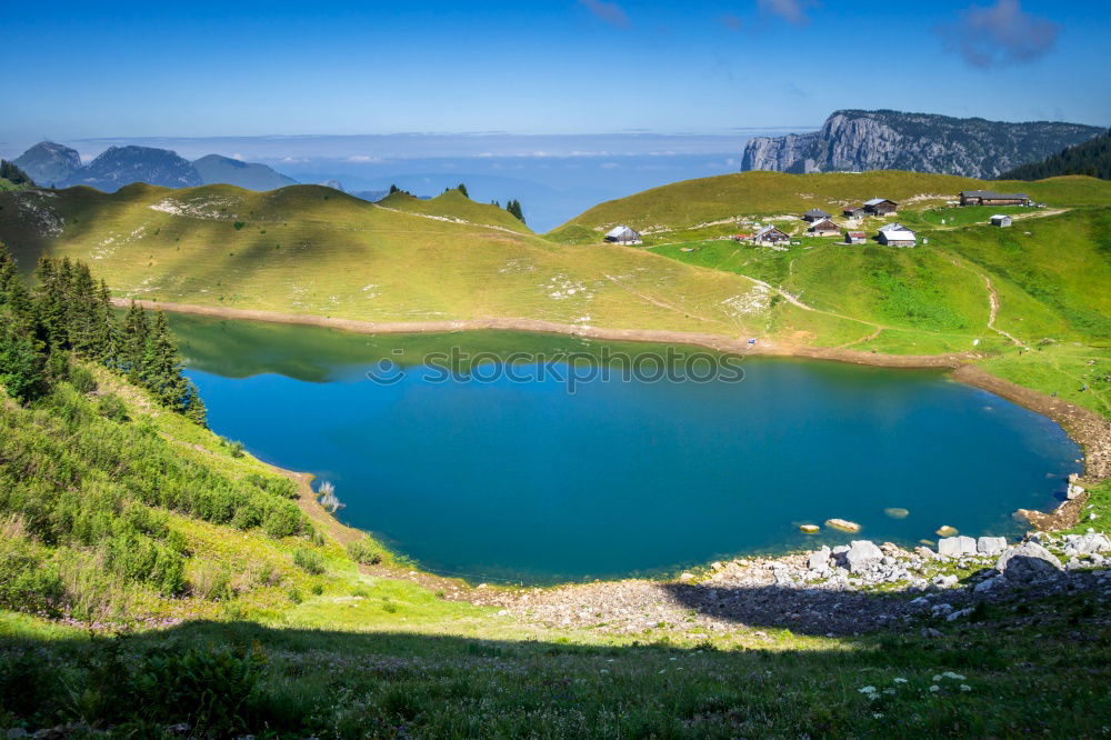 Similar – Image, Stock Photo mountain lake