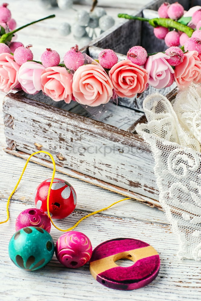 Similar – Image, Stock Photo Old spoons on the plate with Easter egg