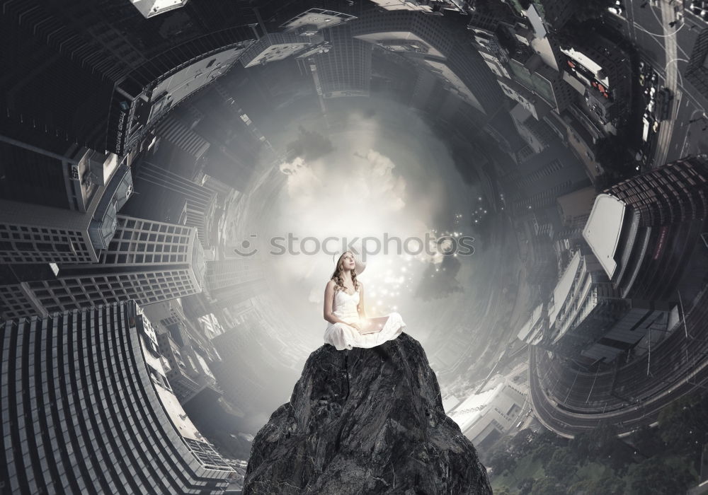 Similar – Image, Stock Photo girl in the forest