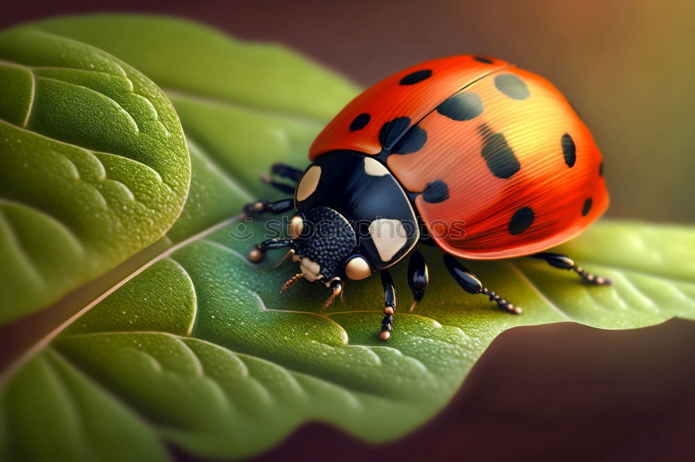 Similar – Ladybird II Leaf Plant