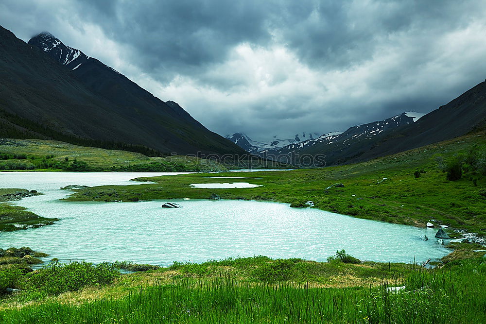 Similar – Image, Stock Photo Lake Champferer Mountain