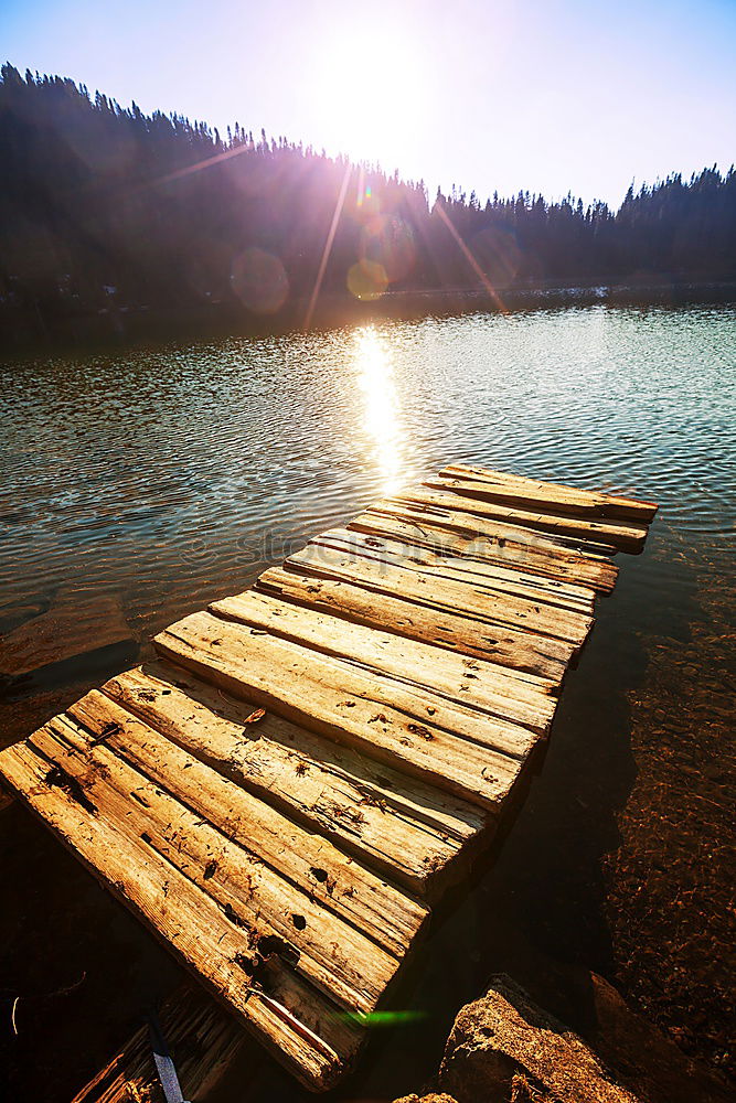 Similar – Image, Stock Photo lake Pond Water Footbridge