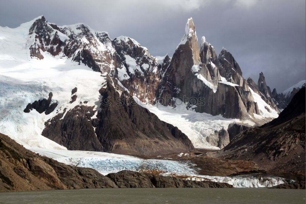 Image, Stock Photo mountain lake Nature Gray