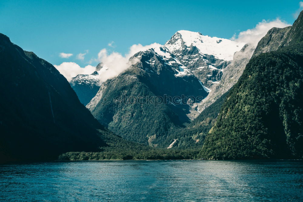 Image, Stock Photo Off to new shores, paddling in Scandinavia