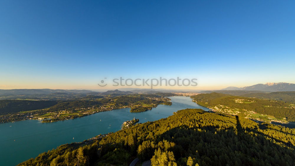 Similar – Sunny autumn day on the lake in mountains of south Austria