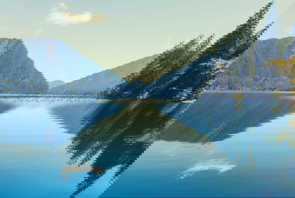 Image, Stock Photo Postponed Reservoir in autumn