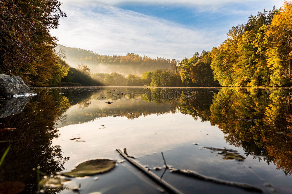 Similar – Morning mood at the lake