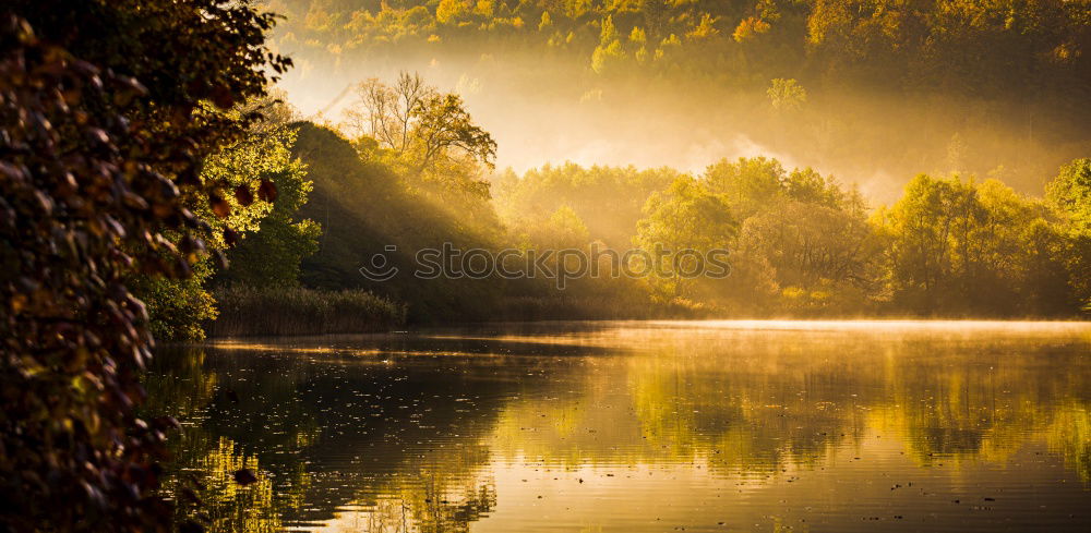 Similar – Image, Stock Photo Autumn and lake in the ball