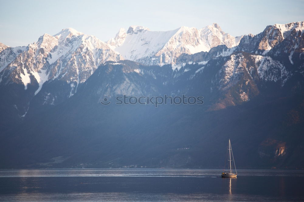 Similar – Image, Stock Photo View of the Storfjord in Norway