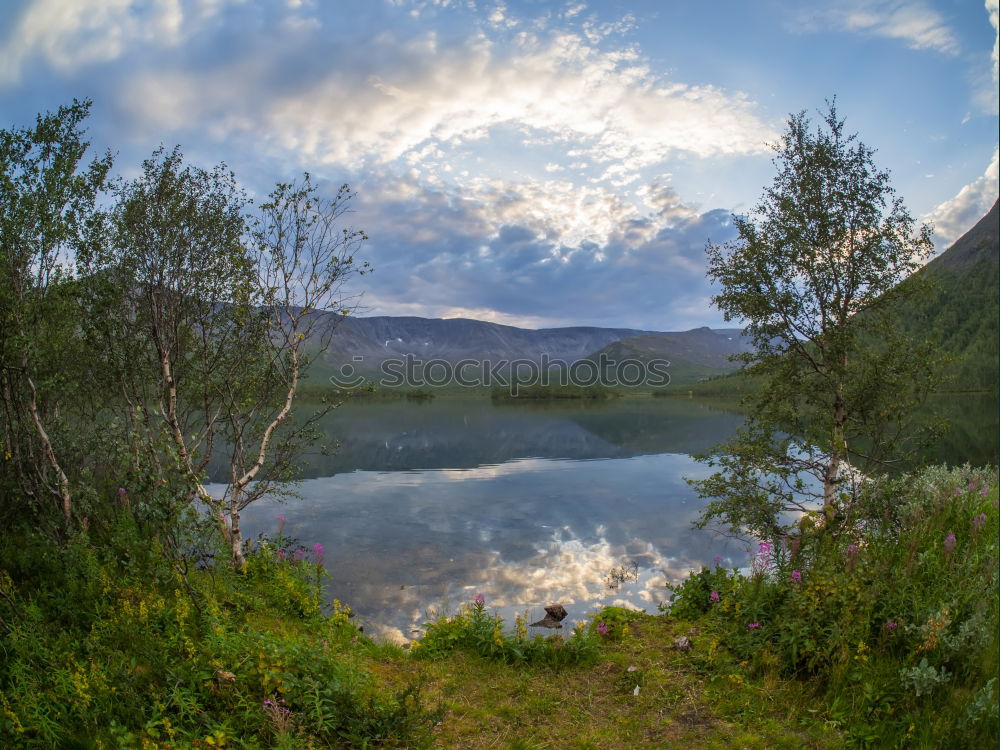 Similar – Old house in Norwegian lake