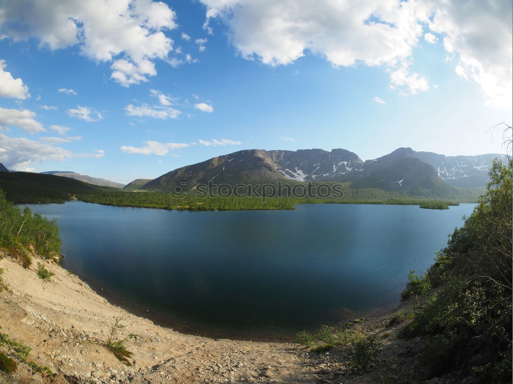 Similar – Image, Stock Photo mountain lake