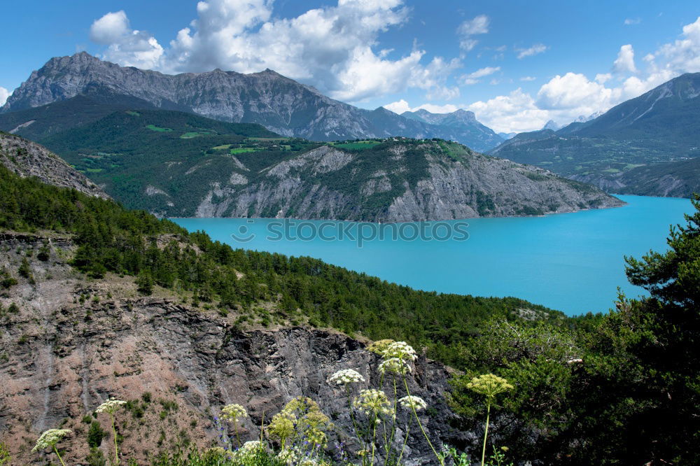 Image, Stock Photo mountain lake