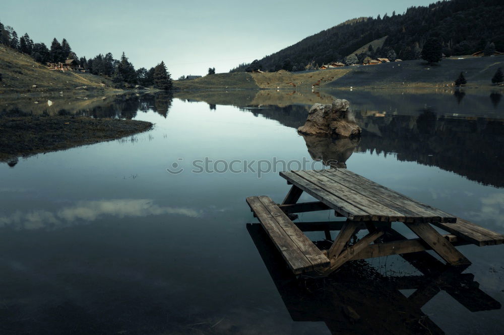 Similar – Image, Stock Photo lake mountain hut