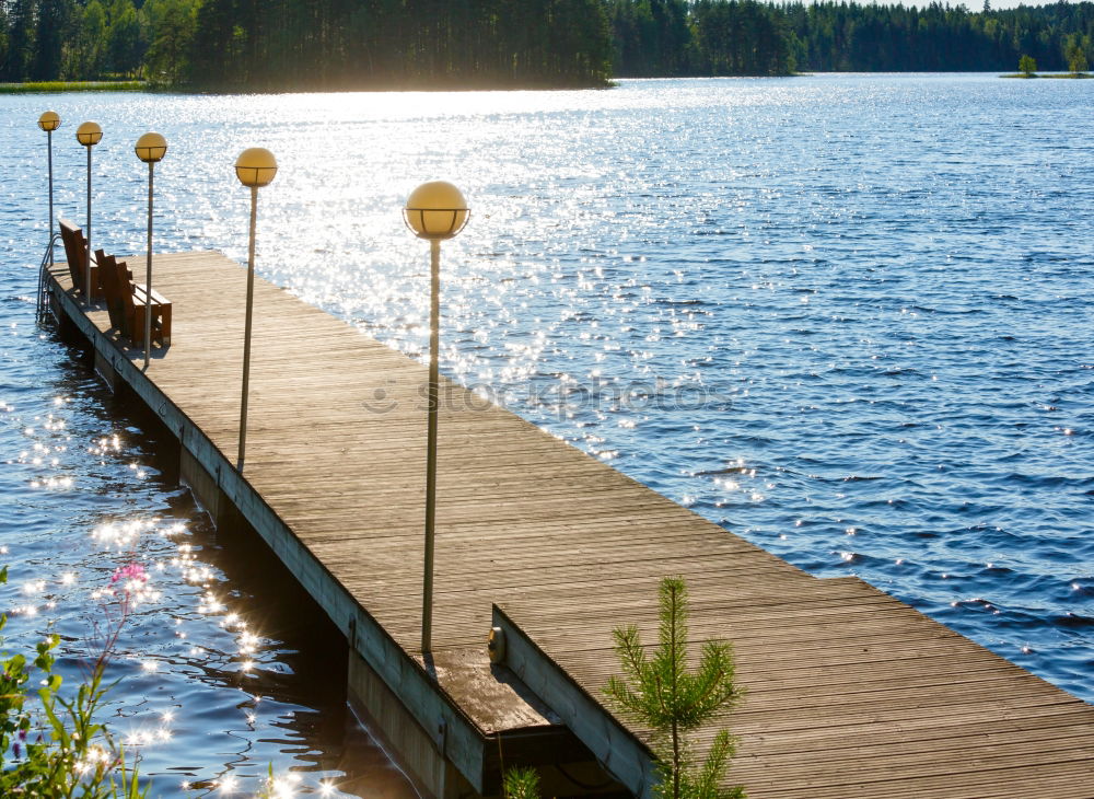 Image, Stock Photo At bridge II Calm