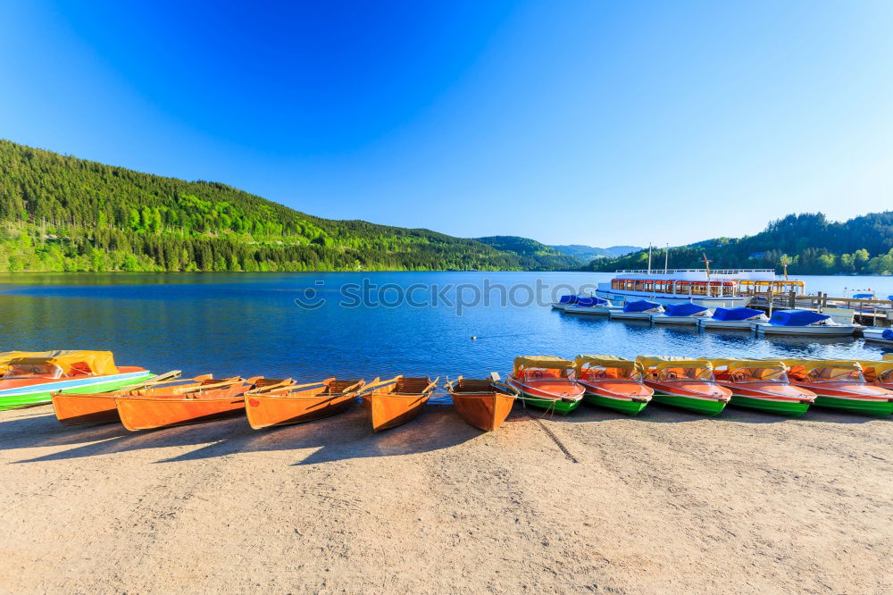 Similar – Foto Bild Tretboote am Titisee Boot