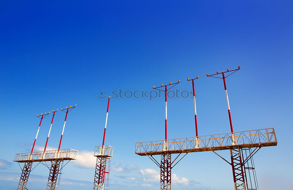 Image, Stock Photo construction cranes Crane