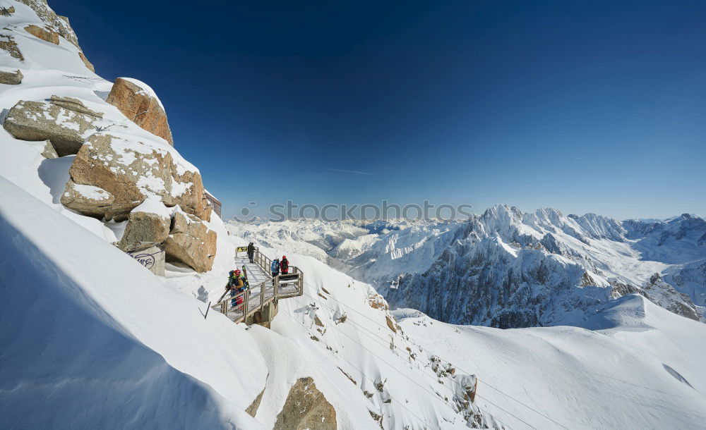 Similar – Two climbers next to the Cinque Torri, Dolomiti, Italy.