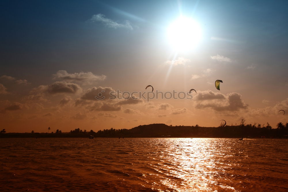 Similar – Surfers at sunset in Mauritius