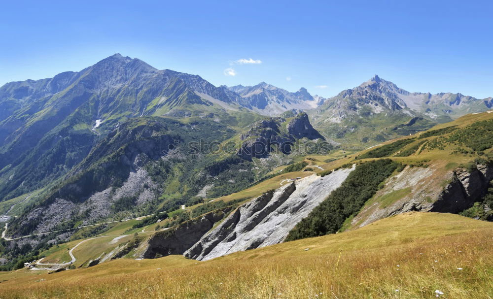 Similar – Panorama with waterfall