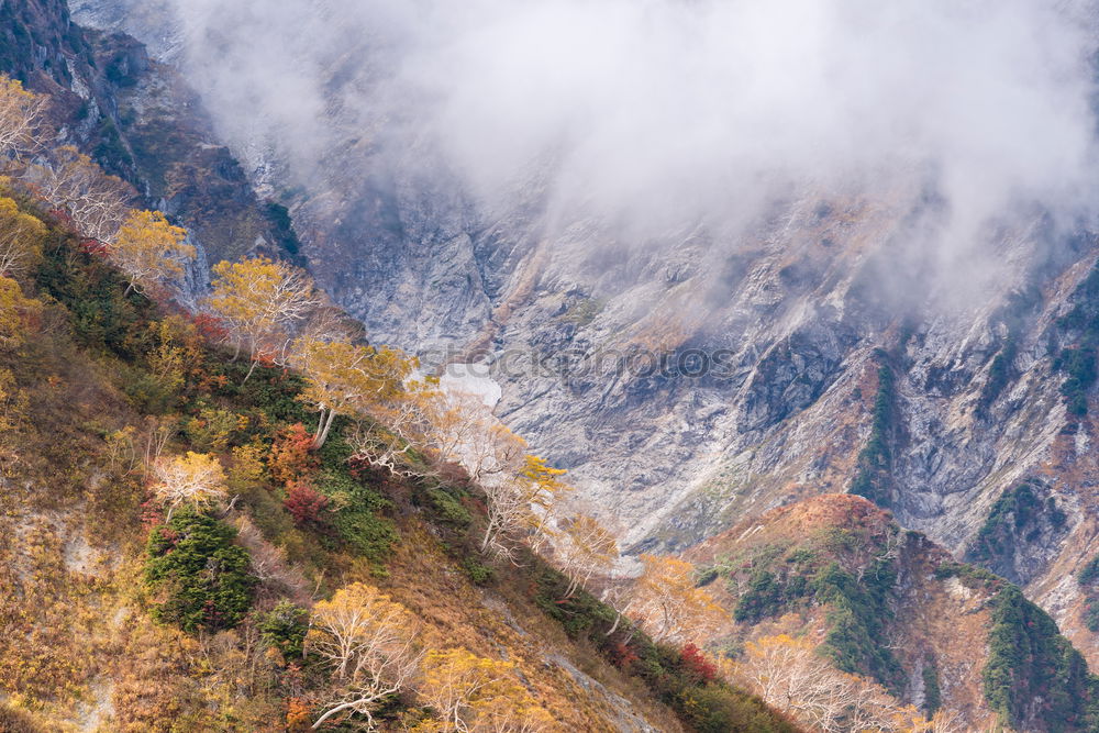 Similar – Via ferrata over the sea of clouds, the Alps