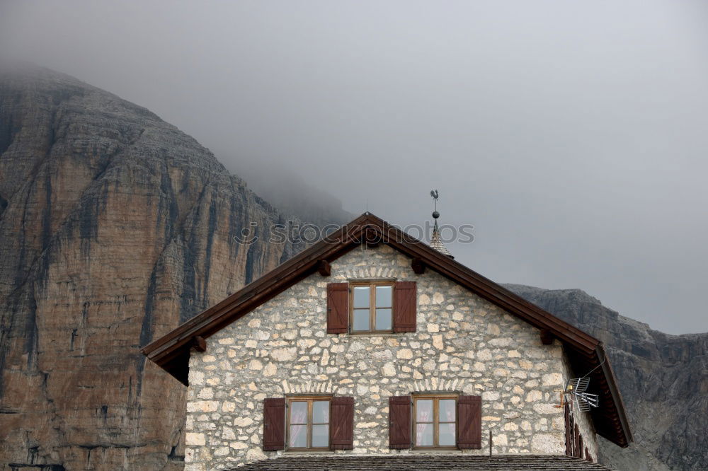 Similar – Regensburger Hütte und Langkofel