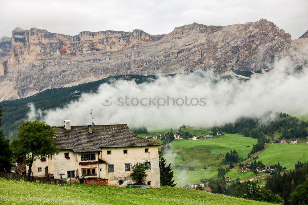 Similar – Hut with view in the Dolomites