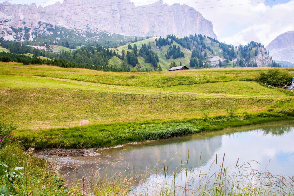 Similar – Image, Stock Photo The fence and the hiker