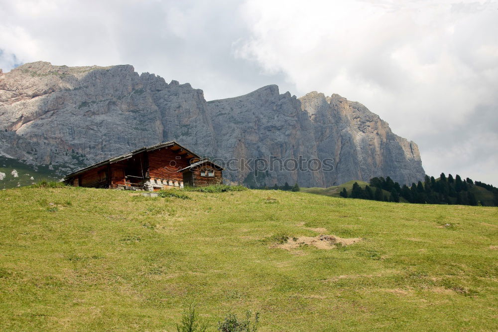 Similar – Hut with view in the Dolomites