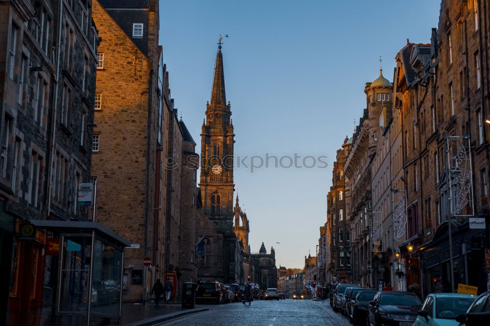 Similar – Image, Stock Photo View of Princes Street in Edinburgh