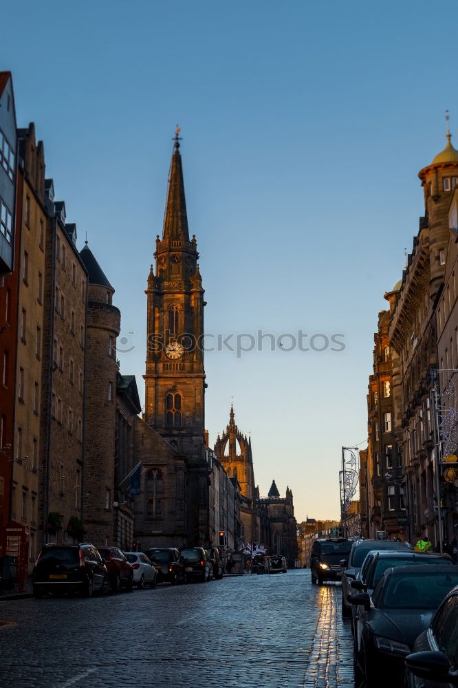 Similar – Image, Stock Photo View of Princes Street in Edinburgh