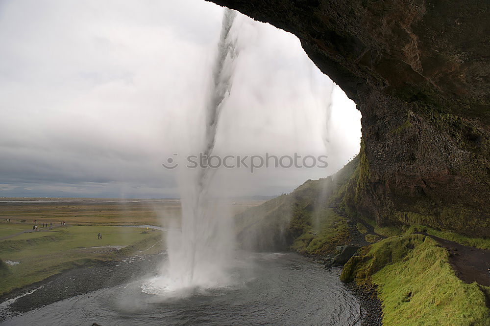 Similar – Hinter’m Wasserfall Island