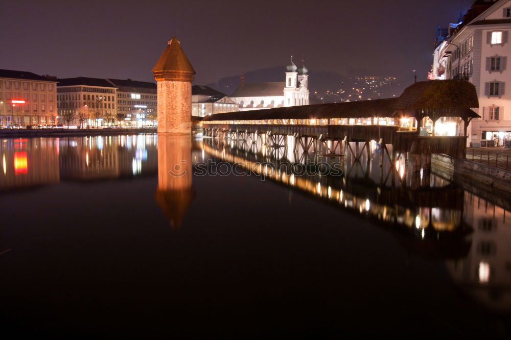 Similar – Frankfurt Bridge Magic