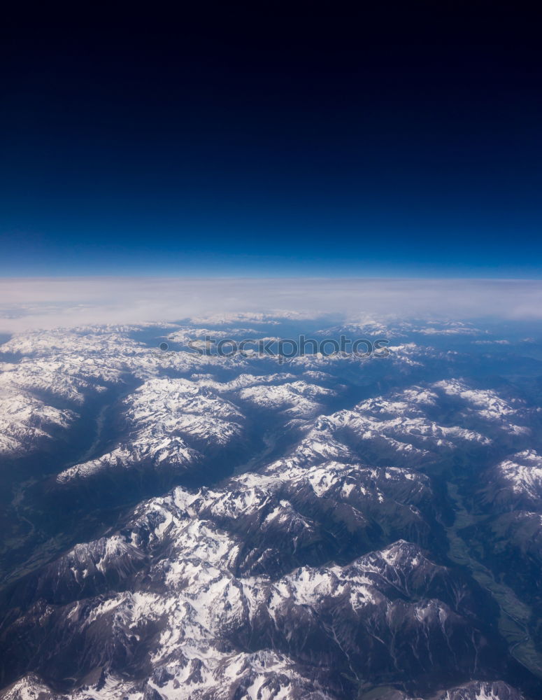 Similar – Picturesque view of snowy mountains