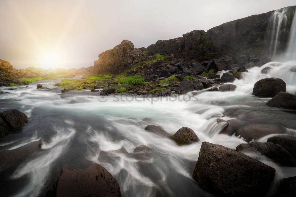 Similar – Image, Stock Photo Icelandic Waterfall