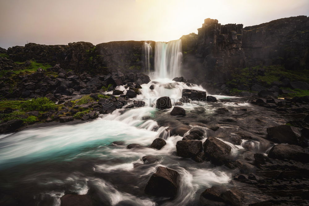 Similar – Image, Stock Photo Icelandic Waterfall