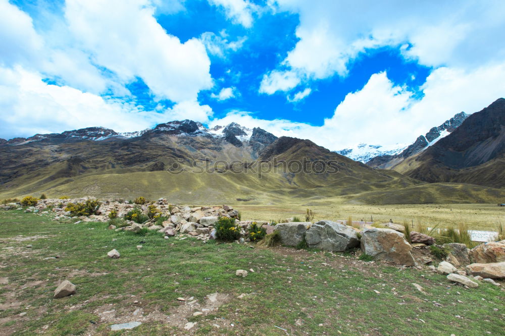 Similar – Image, Stock Photo River in the Andes in Peru