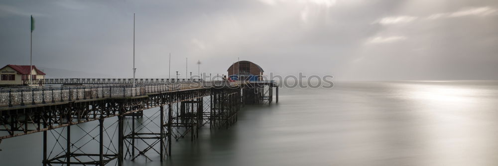 Image, Stock Photo Evening at the pier